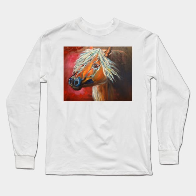 Gypsy Vanner - Rusty Long Sleeve T-Shirt by jennyleeandjim